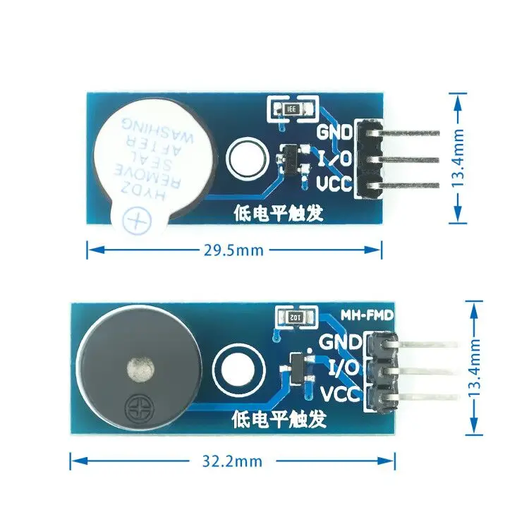 Пассивный зуммер модуль GSM сигнализация Сенсор звуковой сигнал Audion 9012 диск 3 3-5V