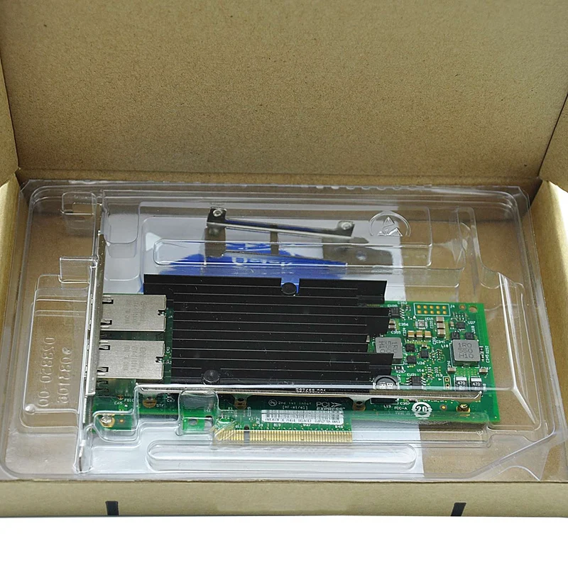10 Гб PCI E NIC сетевая карта для X540 T2 с чипом Intel двойной медный порт RJ45 Express X8 двумя