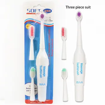 

Replaceable Soft Fur Adult Toothbrush H204 Creative Electric Toothbrush Three-Piece Set Relpacement Toothbrush