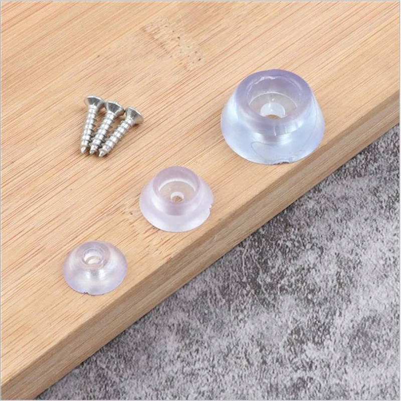 

10pcs/lot Rubber Non-slip Furniture Chair Leg Caps Feet Sofa Foot Protector Pads Floor Furniture Legs Protector Pad With Screws