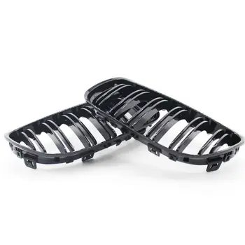 

2PCS Car Front Grille Gloss Black Inlet Grill for B-MW 3 Series E90 E91 09-11 E7CA