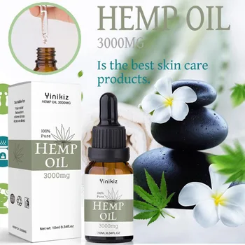 

10ml Organic Hemp CBD Oil 3000mg Bio-active Hemp Seeds Oil Extract Drop for Pain Relief Reduce Anxiety Body Massage Oil