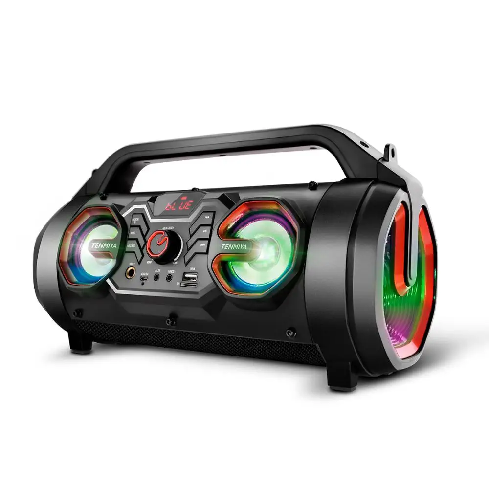 black and orange TOPROAD 30 Вт большая мощность Bluetooth динамик Портативный беспроводной стерео Бас вечерние s поддержка дистанционное управление FM радио AUX USB - Цвет: black and orange