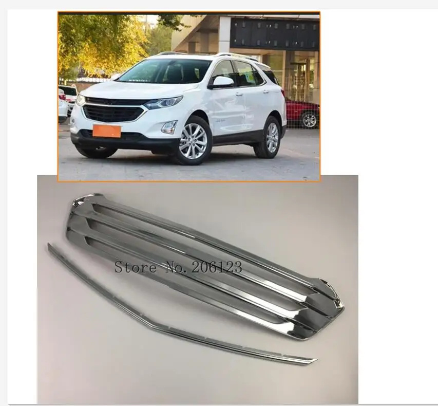 For Chevrolet Equinox Third GE 2017 2018 2019 ABS Chrome Honey Bumper Mesh Grille Front Car Grill Grills | Автомобили и мотоциклы