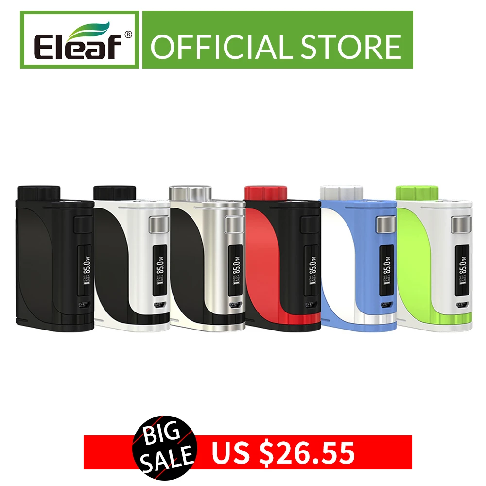 Распродажа оригинальная Eleaf iStick Pico 25 Mod 85 Вт без аккумулятора 18650 0 91 дюйма экран