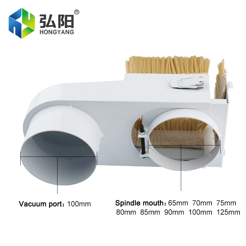 CNC Milling Machine Dust Cover Brush Collection Boots Wood Carving Spindle Milling Cleaning Tool woodworking dust removal cover