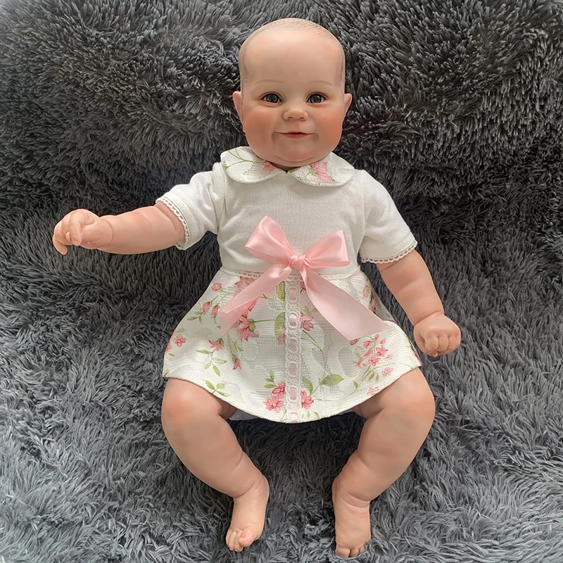 schaal Technologie bericht 50Cm Reborn Baby Doll Pop Maddie Fat Cute Face Hand painted Hair Hand  painted Real Soft Touch Baby Collection Christmas Gift|Dolls| - AliExpress