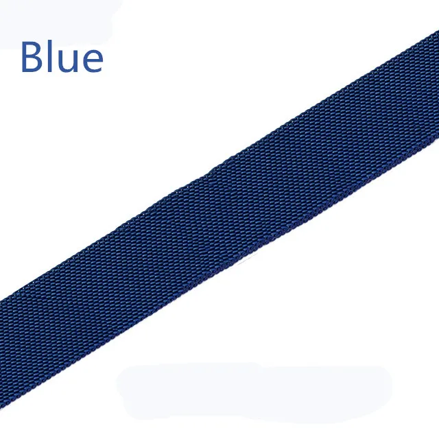 Миланская петля ремешок для apple watch 5 ремешок 44 мм 40 мм iWatch ремешок 42 мм 38 мм браслет аксессуары для часов 4 3 2 42 - Цвет ремешка: blue