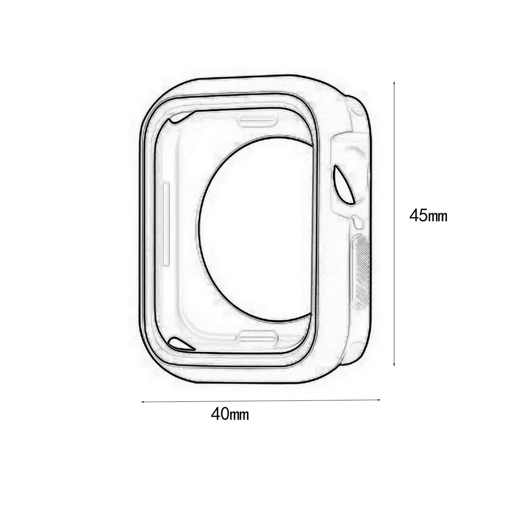 Двойная цветная Silica гелевый бампер для Apple четвертого поколения часы мягкий