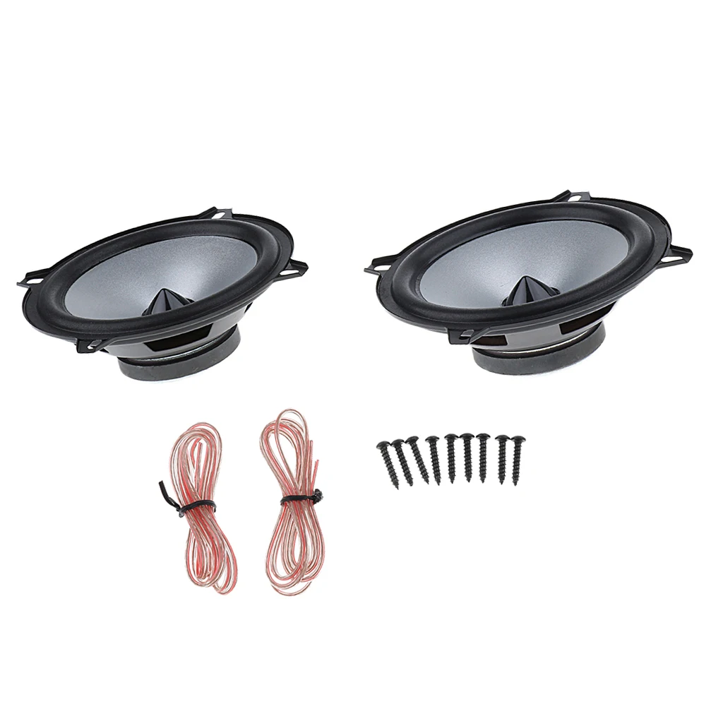 2PCS 5'' 50W Full Range Audio Speaker Stereo Woofer Loudspeaker Subwoofer