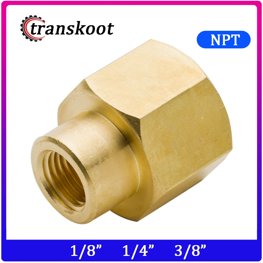 3300 2 шт. NPT Thread 1/8 &quot1/4&quot 3/8 &quot1/2&quot латунный шланг подходящая муфта редуктора