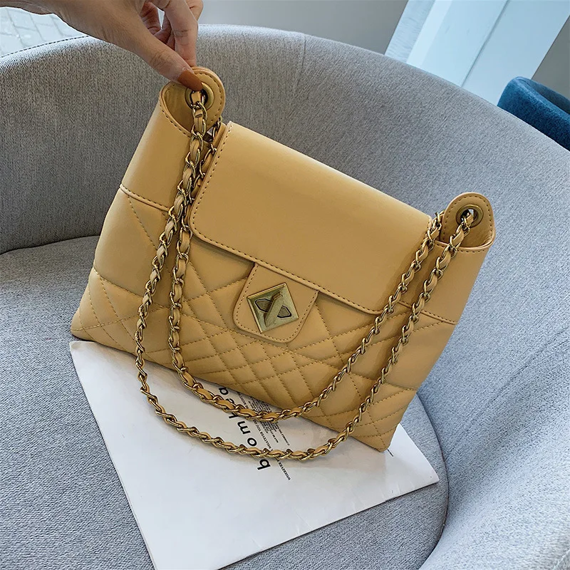 

Western Style Big Bag Women's 2019 New Style (Large Small)-Style Chain Shoulder Bag Versatile Shoulder Tote Bag