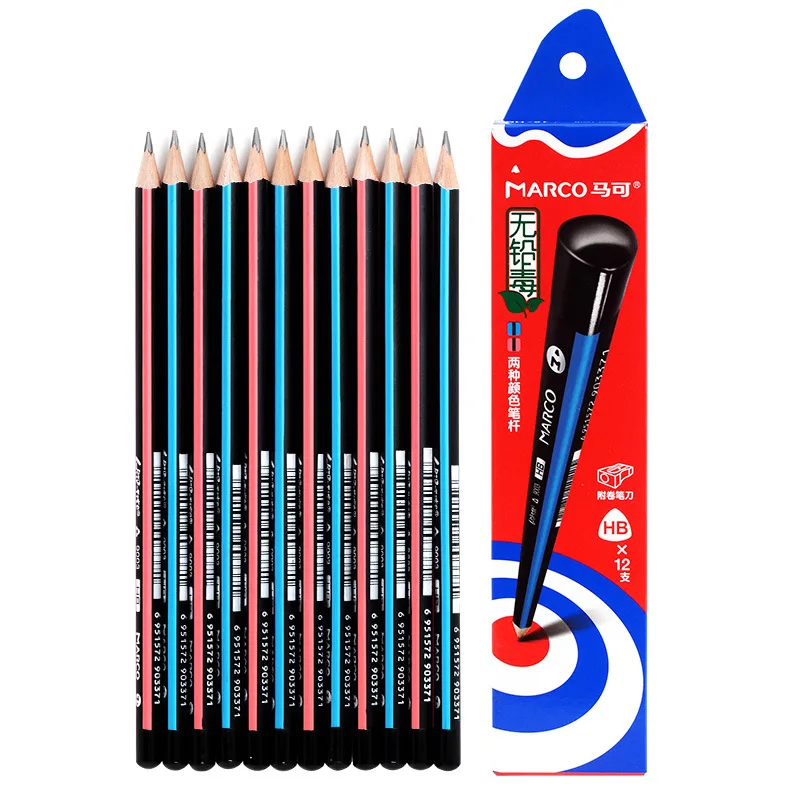 

MARCO Students Triangular Writing Pencil Not Easy to Break Pack of 12 HB Pencil 9003