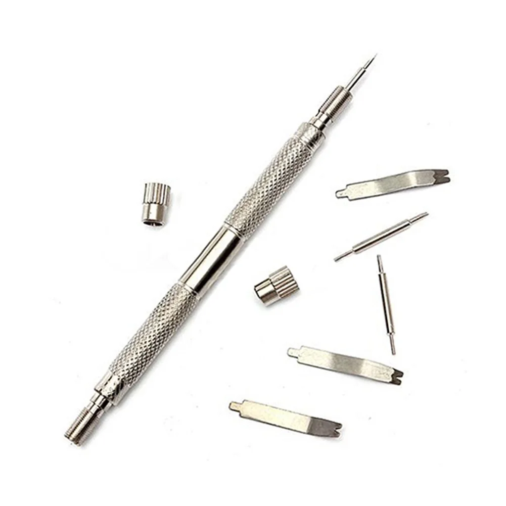 Repair Tools Metal Silver Bracelet Multifunctional Watch Band Opener Strap Replace Spring Bar Connecting Pin Remover Tool#1114