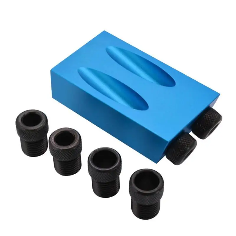 14 шт. косой Дырокол локатор Угол Бурения локатор алюминиевый сменный 6 8 10 мм деревообрабатывающий сверла 15 градусов джиг Зажим Комплект