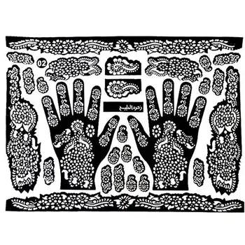 

Henna Tattoo Stencil For Glitter Tattoo Temporary Black Mehndi Indian Template Tattoo Stencils For Painting Henna Kit