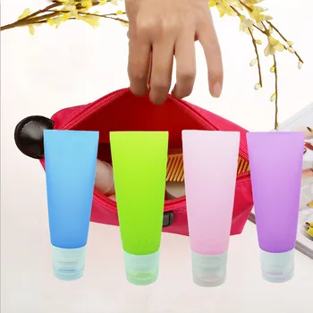 

38ML/ 80ML Cute Mini Travel Portable Silicone Make Up Bottle Lotion Shampoo Tube Container Storage Bottles