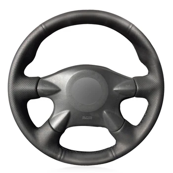 

Black PU Faux Leather Steering Wheel Cover for Nissan Primera (P12) X-Trail (T30) 2001-2007 Terrano 2 2002-2006 Samsung SM3 2005