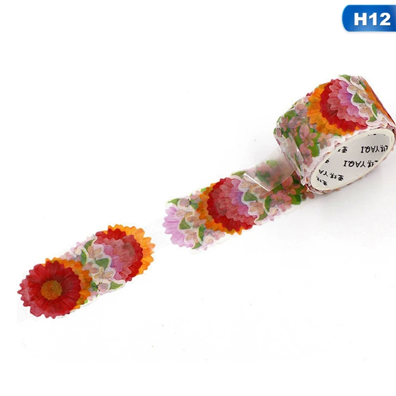 12 200 Pcs/цветочный сверток лепестки лента для скрэпбукинга Washi Стикеры липкий Бумага цветок Скрапбукинг дневник Бумага Стикеры s - Цвет: 12