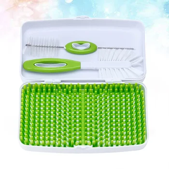 

1pc Lawn Shaped Detachable Baby Bottle Drying Rack Drainer Storage Rack Baby Bottle Dryer for Toddler Sippy Cups (Light Green)