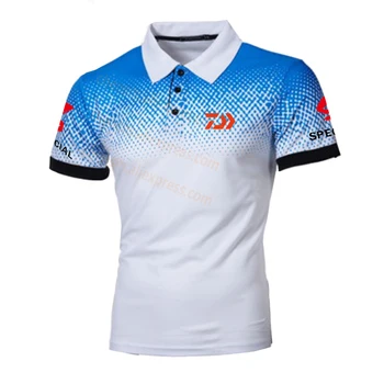 

Daiwa Tshirt Brand New Fishing Polo Tee Quick Dry Breathable Sports Outdoor Men Clothing Fishing Short Sleeve Top Fishing Tshirt