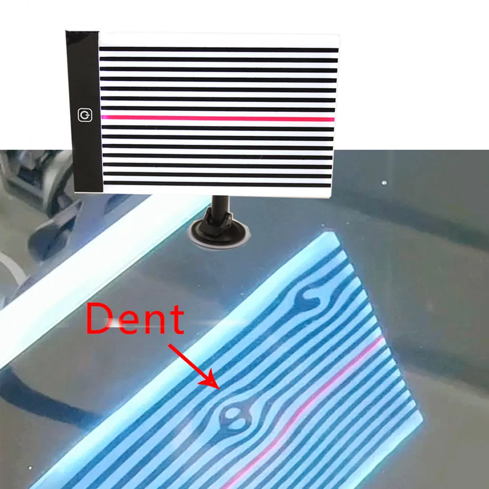 Led Lamp Scratch Reflector Board Licht Lijn Reflecion Boardferramentas  Verveloos Uitdeuken Auto Dent Repair Tools - AliExpress