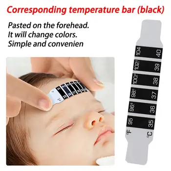 

Children's measuring temperature sticker forehead thermometer LCD color changing body fluid temperature sticker safety