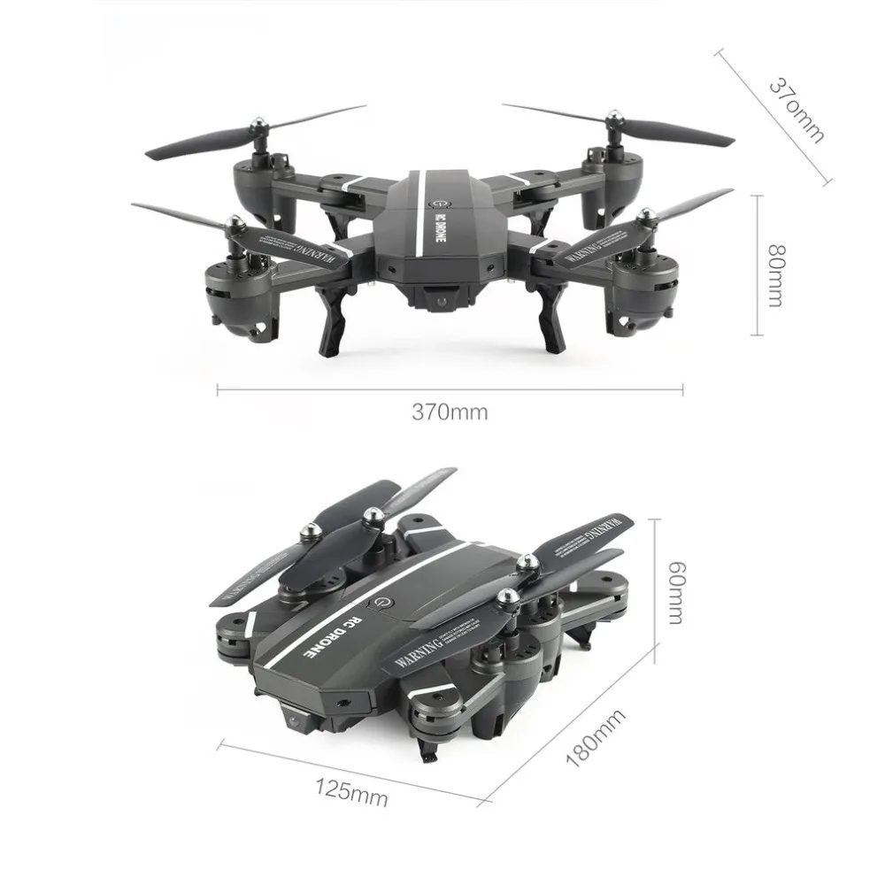 Горячее предложение! Распродажа! 2,4G FPV складной Радиоуправляемый Дрон умный Радиоуправляемый квадрокоптер 4CH с режимом удержания высоты Безголовый 360 'флип светодиодный светильник RTF VS XS809HW игрушка