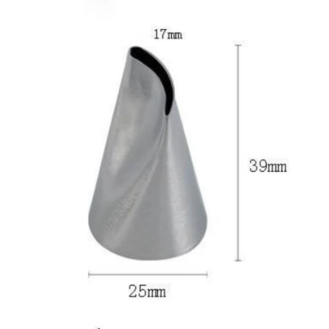 #122 Rózsas Sziromcsövek Fúvóka Torta Dekorációs Jegesedés Hegy Rozsdamentes Acél Tészta Fúvókák A Krém Koreai Babpaszta Virágsziromhoz - Image 4