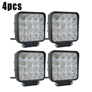 

48W LED Work Lighting 12V 24V 6000K Lamp Spotlights Off Road Truck Car Light Bar Working Lights Accessory