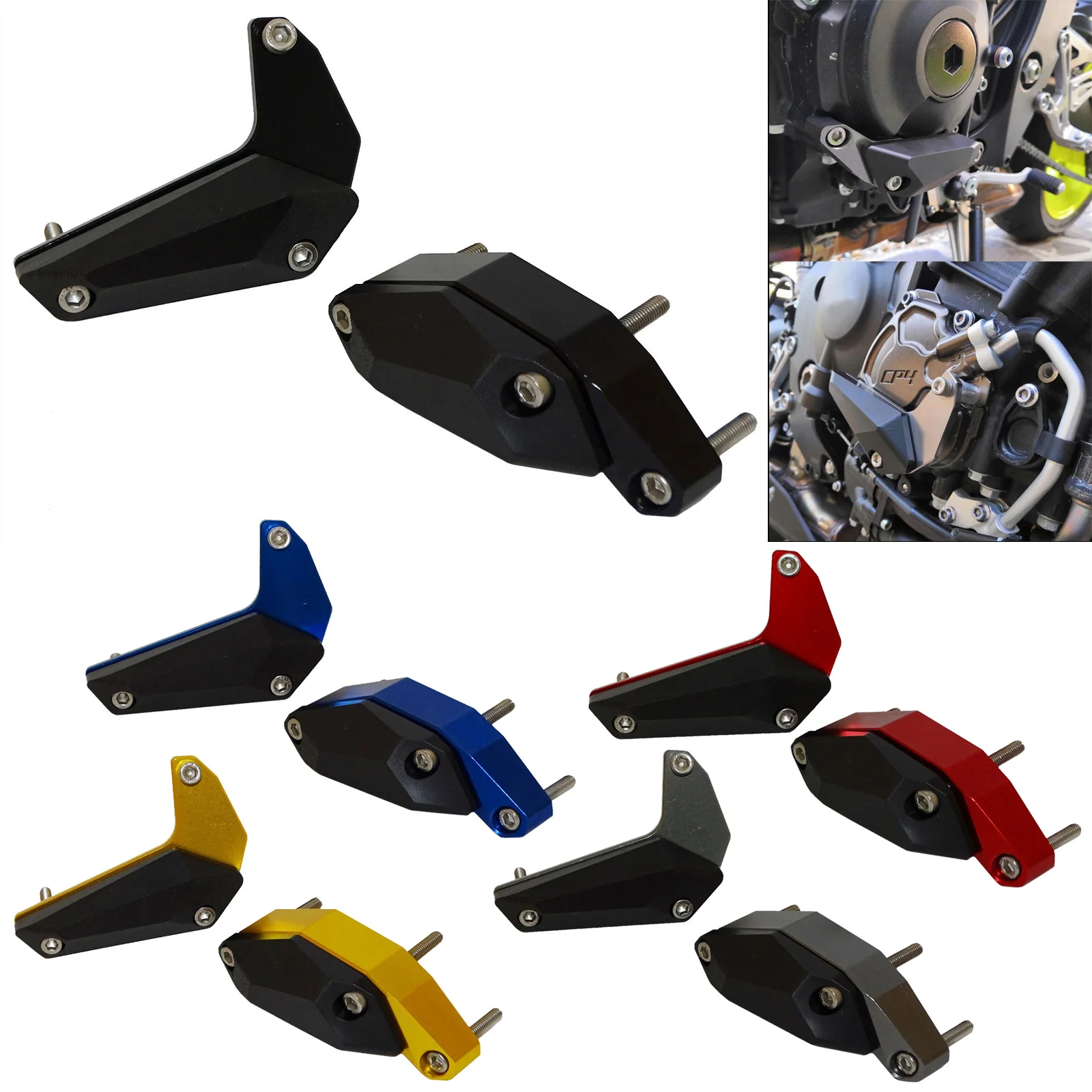 Engine Stator Pulse Cover Guards Crash Pad Sliders Protector For YAMAHA YZF R1 M/S R1M R1S 2015 2016 2017 2018 2019 2020 2021 | Автомобили