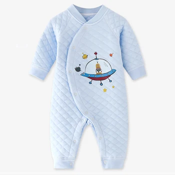 

Infant Newborn Baby Onesies Cotton Rompers Long Sleeve Thicken Toddler Jumpsuit Winter Autumn Christmas Suit YKQ047