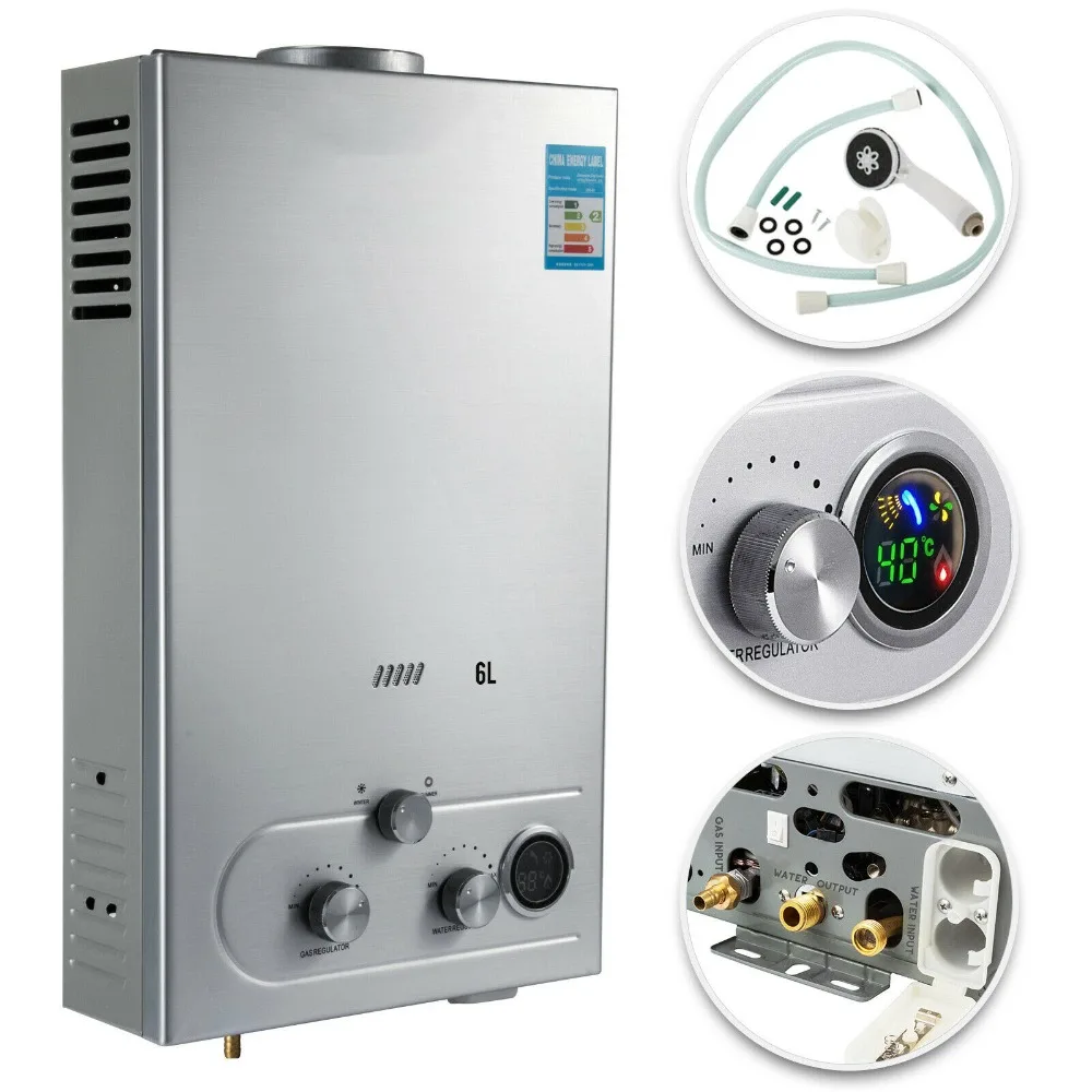 6L Lpg Boiler Huishoudelijke Appliancess 12KW Boiler Camping Propaan Boiler  Douche Set - AliExpress