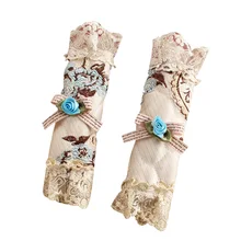 2 шт защитные перчатки цветочные ручки крышки холодильник двери обернуть приборы для духовки противоскользящие Декоративные вышитые кружева кухня