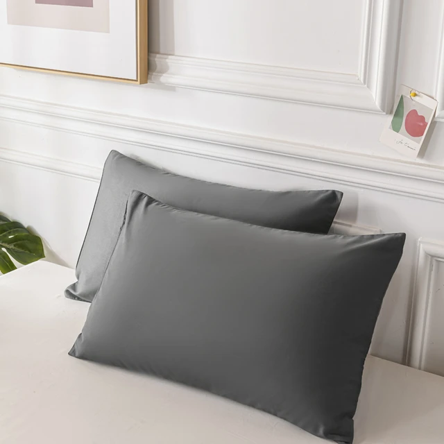 Funda de almohada de algodón de Color sólido, 40x60 cm, 50x70 cm, 50x75 cm,  50x90 cm, ropa de cama personalizable - AliExpress