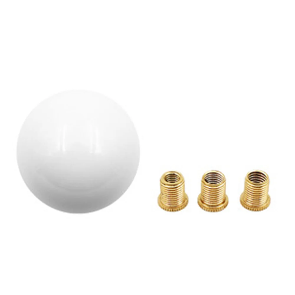 

Car Universal Round Ball Shift Knob Gear Head Manual Gearbox Lever Handle high quality white Acrylic Shift Knob part for Honda
