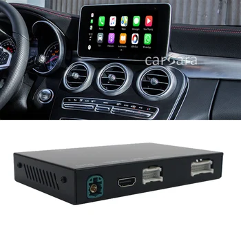 شراء ترقية راديو السيارة اللاسلكية أبل Carplay واجهة صندوق لمرسيدس C الفئة W205 GLC X253 Dvd الوسائط المتعددة أندرويد السيارات فك