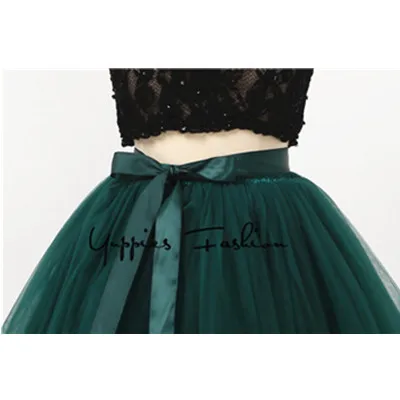 Dark Green Макси Длинная Мягкая юбка из фатина в стиле стимпанк черная Готическая плиссированная юбка-пачка Женская винтажная Нижняя юбка lange rok jupes falda - Цвет: Dark Green