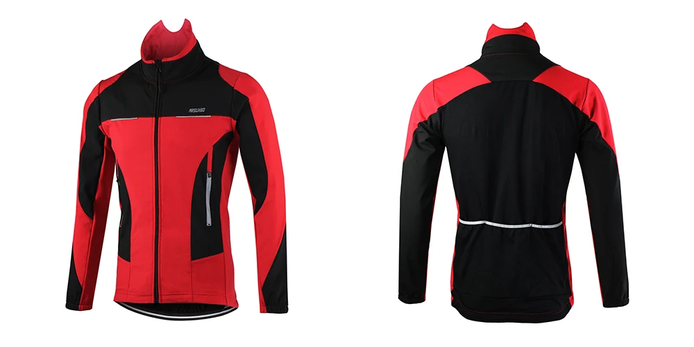 ARSUXEO зимняя куртка для велоспорта Теплая Флисовая одежда для велоспорта ветронепроницаемая Водонепроницаемая мягкая оболочка пальто MTB велосипедная Джерси