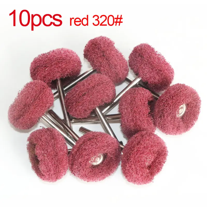 1" Wool Felt Grinding Sanding Head Abrasive Buffing Wheel 2.35/3mm Shank Cotton Thread Polishing Mini Brush for Dremel Dril - Image 10