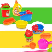 Детские игрушки для уборки, имитация мини-швабры для метлы, баррель для совка, детский домашний косплей, пластиковый инструмент, развивающая игрушка