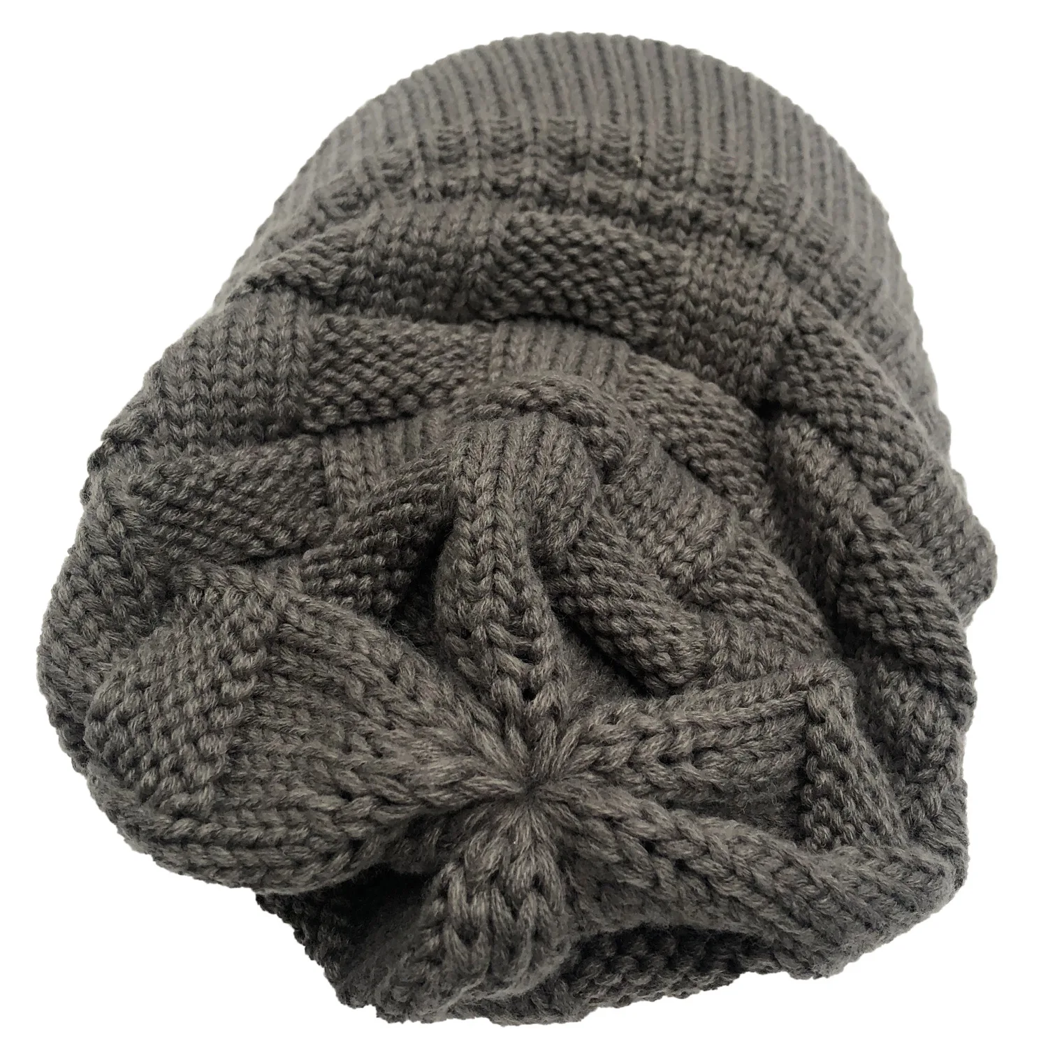 Bonnet D'Hiver Femme Avec Visière - Tricot Acrylique Doux, Taille Réglable - Pour Froid Et Vent