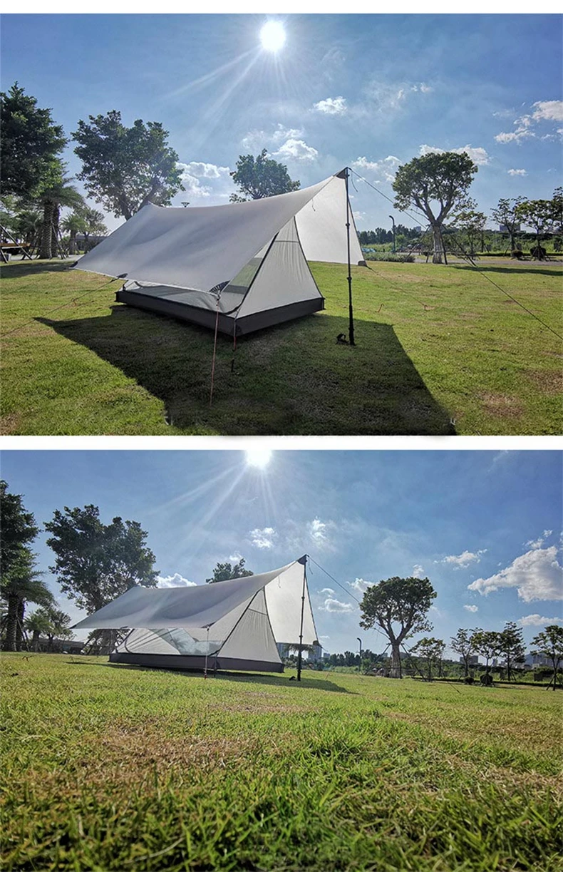 3F UL gear, вид на горы, безротный, 2 человека, палатка 20D, силиконовый, легкий, водонепроницаемый, для кемпинга, солнцезащитный козырек для кемпинга, походов