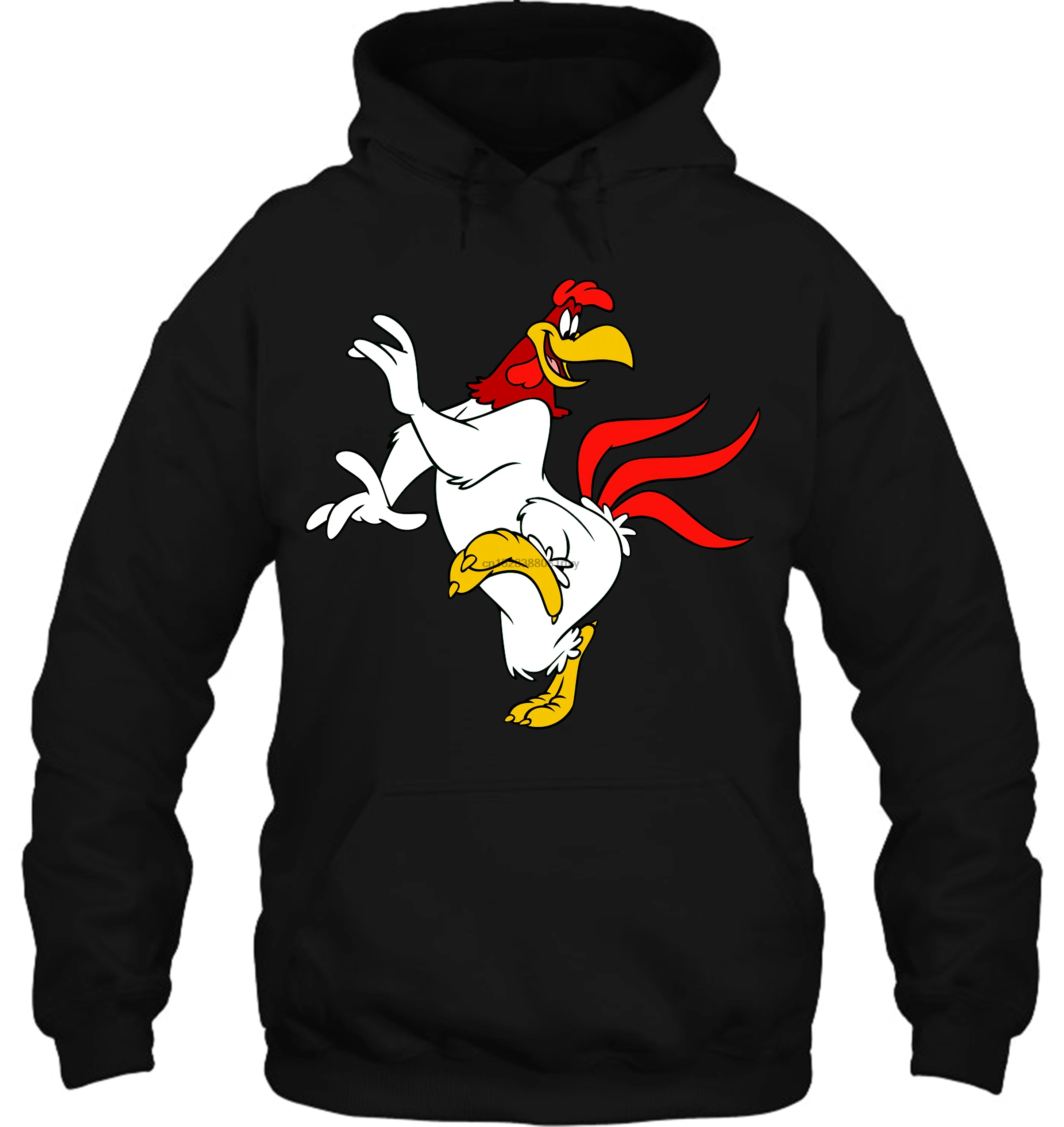 Мужская толстовка, новинка, популярная серия Foghorn Leghorn, черная, размер S 4Xl, женская уличная одежда
