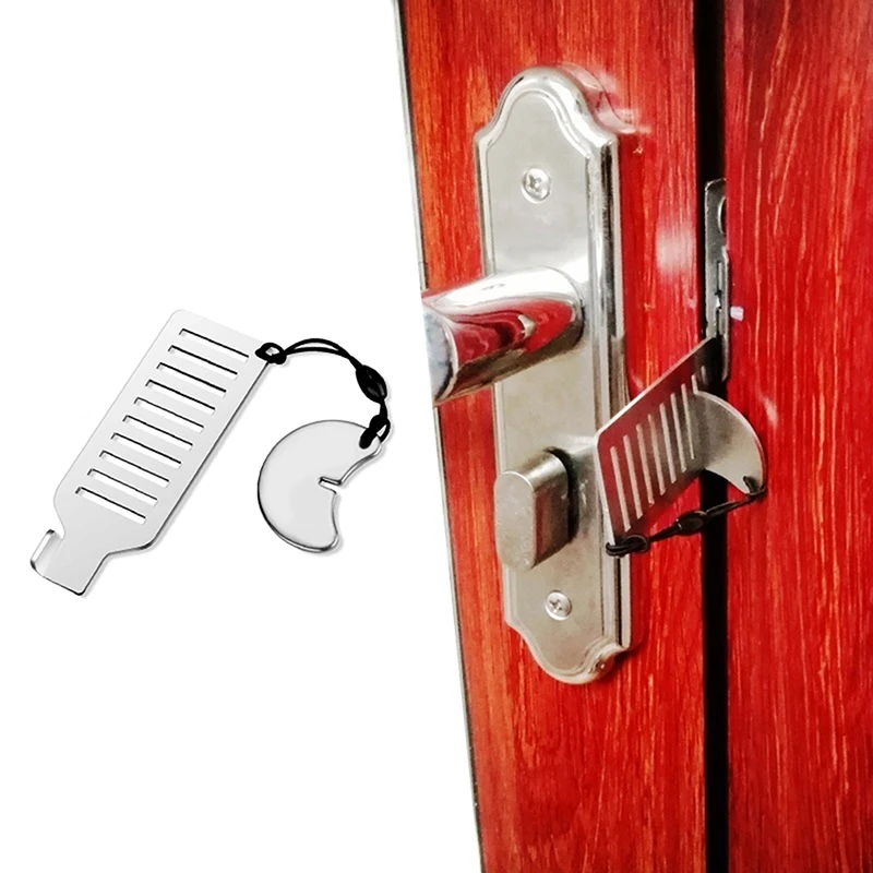 8 Styles Portable Door Safety Latch Lock Metal Home Room Anti Theft