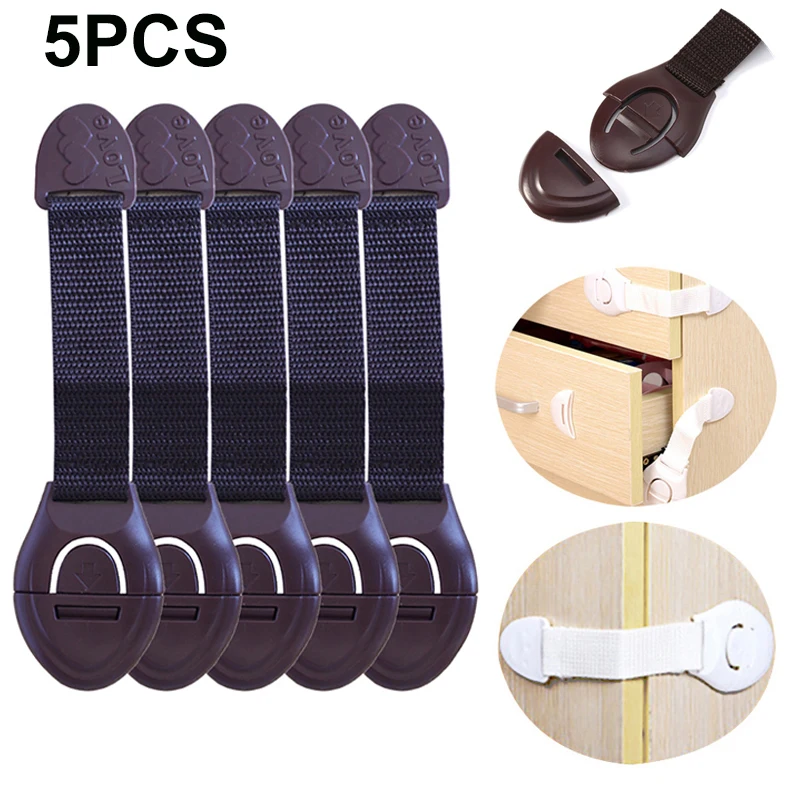 Drawer-Lock Wardrobe Children Cupboard Security-Protector Safety Kids 5 5pcs/Lot