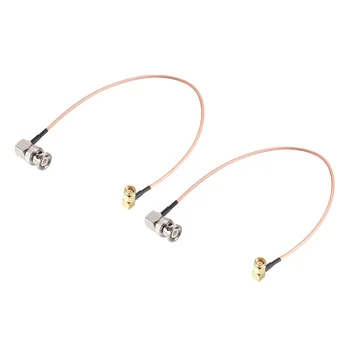 

uxcell 2 pcs BNC Male Right Angle to SMA Male Right Angle RG316 Coax Cable 50 Ohm 1-feet for Antennas, Wireless LAN Devices