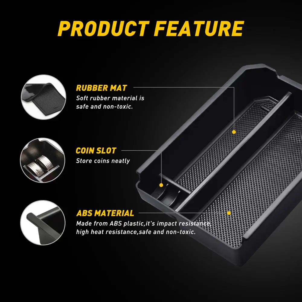 Central Console Storage Pallet Armrest Container Box For Toyota RAV4 2014 2015 2016 2017 2018 Accessories Glove Box Tray Holder