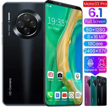 

Smartphone Android 9.0 6.1 inch Smart Phone Recognition Free Case Cheap unlock mobile phone wholesale free shipping