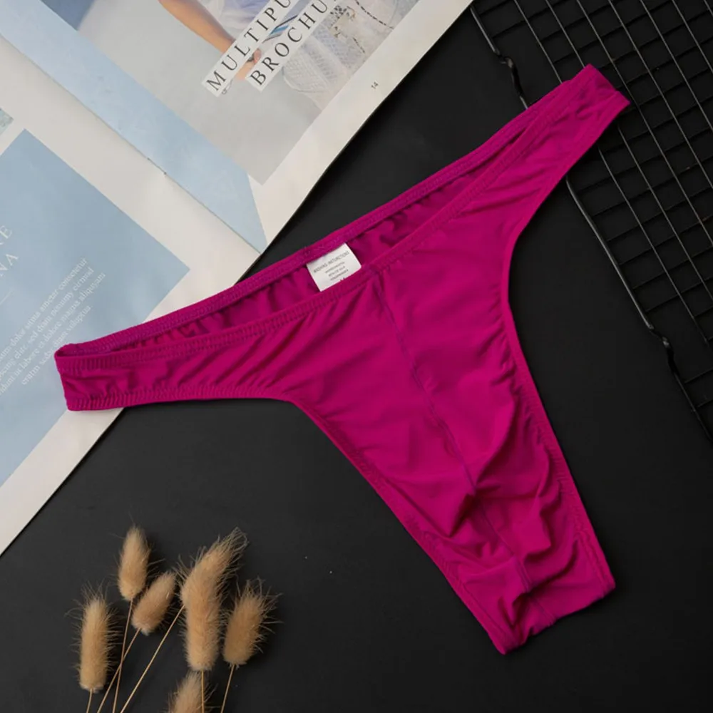 Intimo Sexyuomo Hot Slip Uomo Perizoma Con Rigonfiamento Pouch: Schiena A T, Nero, Spandex, Taglia M, Nuovo Con Etichette Panciotto Uomo